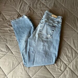 AG Straight Leg Blue Jeans